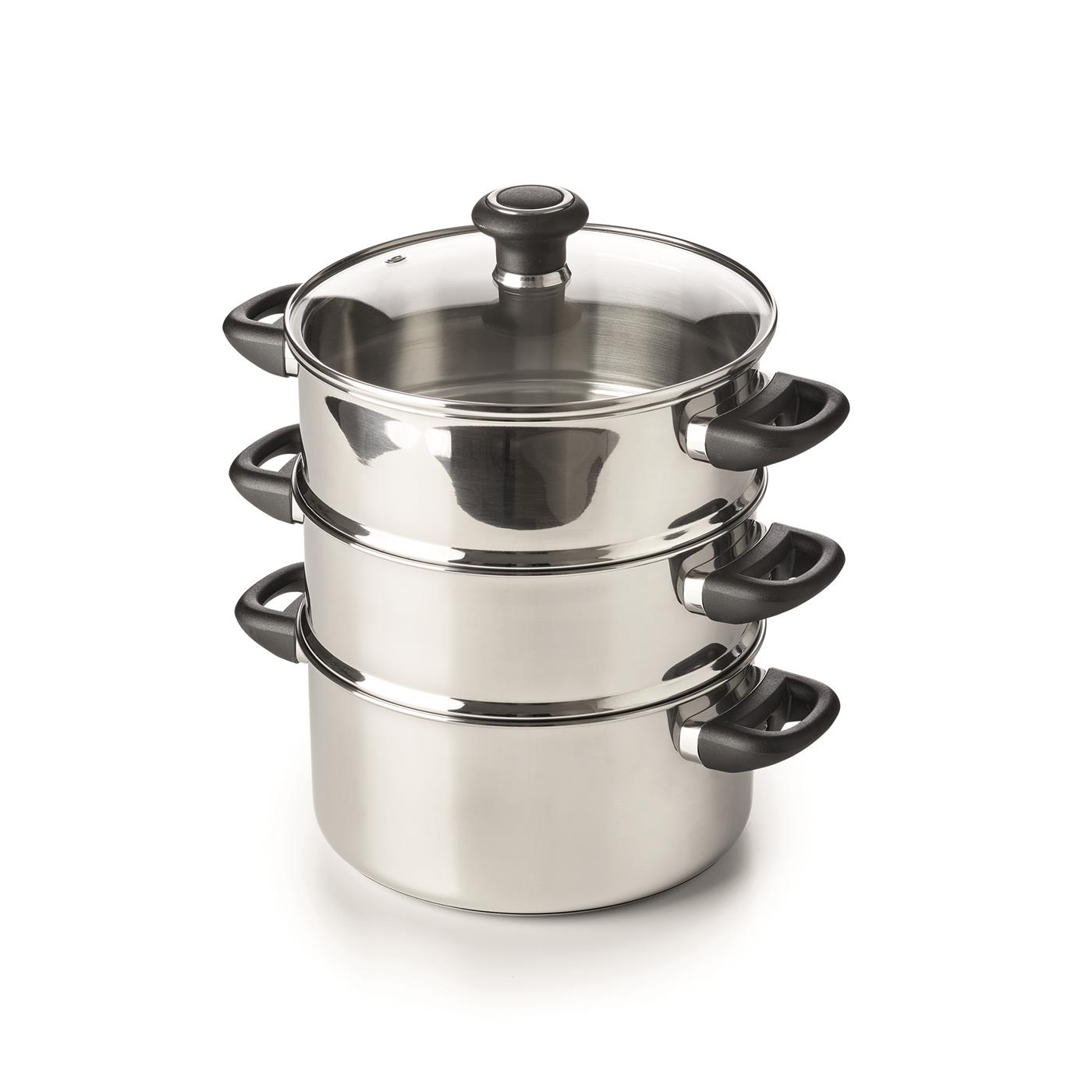 BEKA POLO Stomer met glazen deksel 24cm