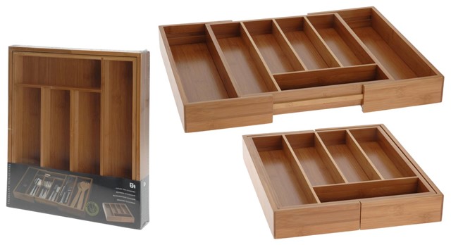 Bestekbak hout uitschuifbaar