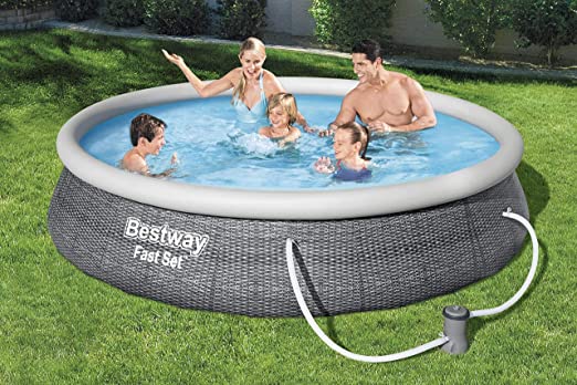 Bestway FastSet zwembad 396x84cm + pomp