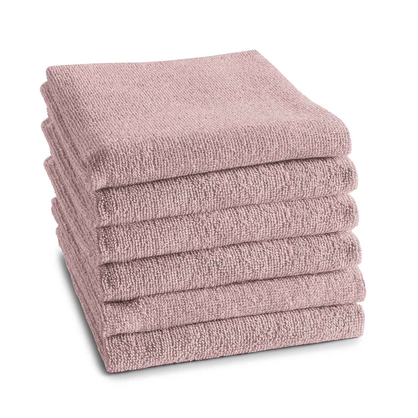 DDDDD Keukendoek Logo pastel roze 6st