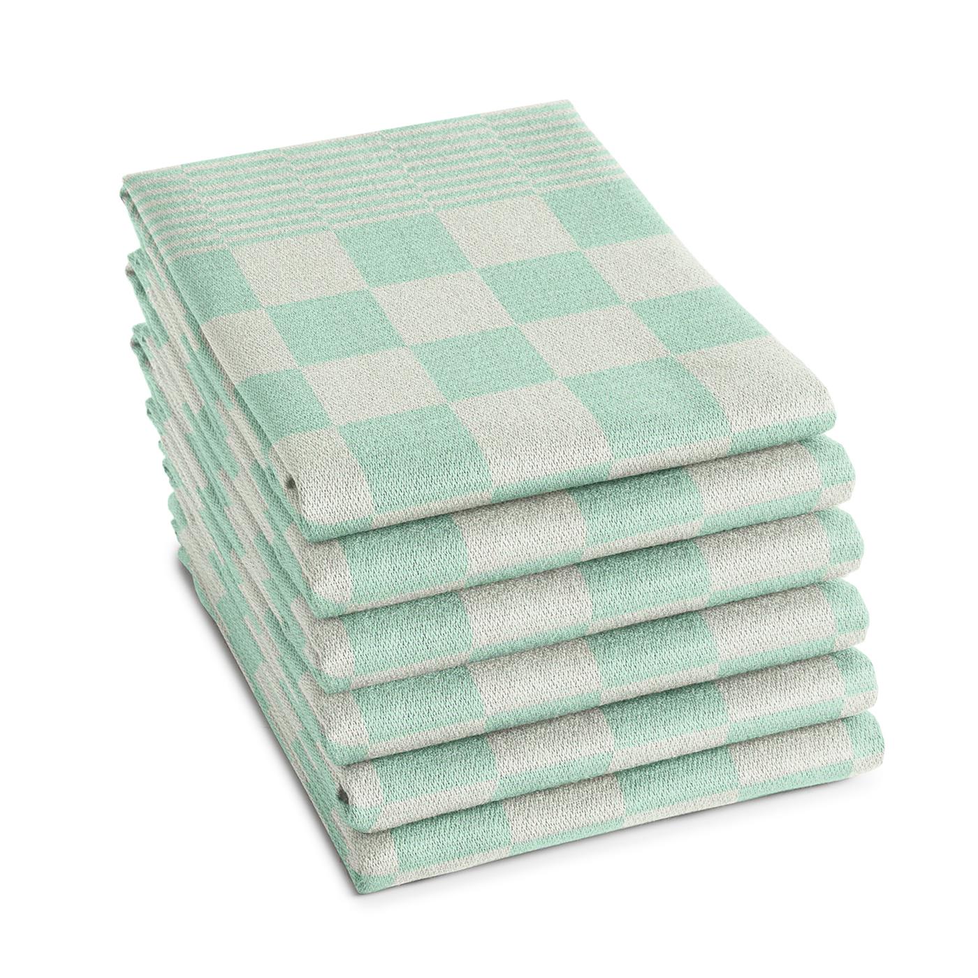 DDDDD Theedoek BBQ pastel groen 6st