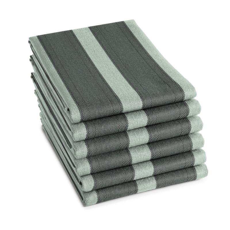 DDDDD Theedoek Baxter 60x65cm groen 6st