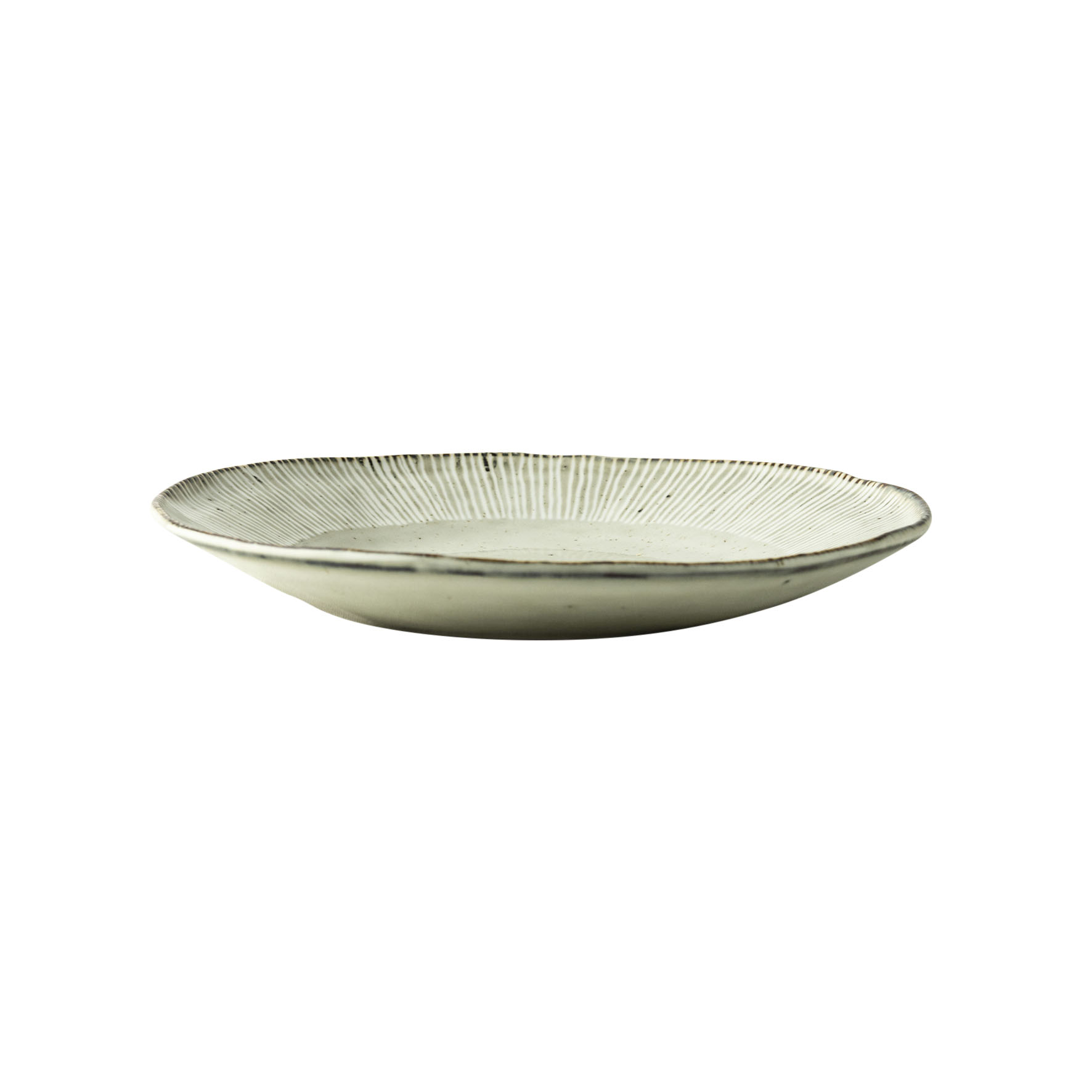 Dutch Rose Organic bord 21,5cm creme 4st