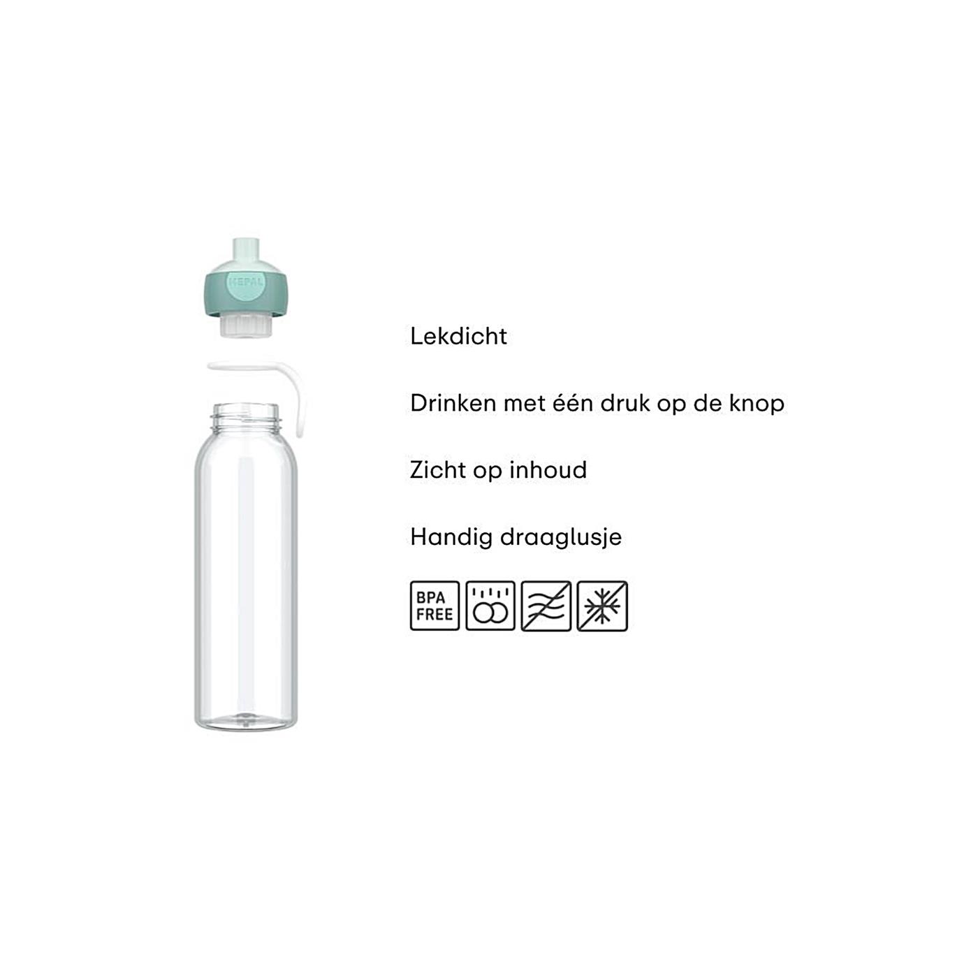 Mepal Waterfles pop-up 500ml cool blue