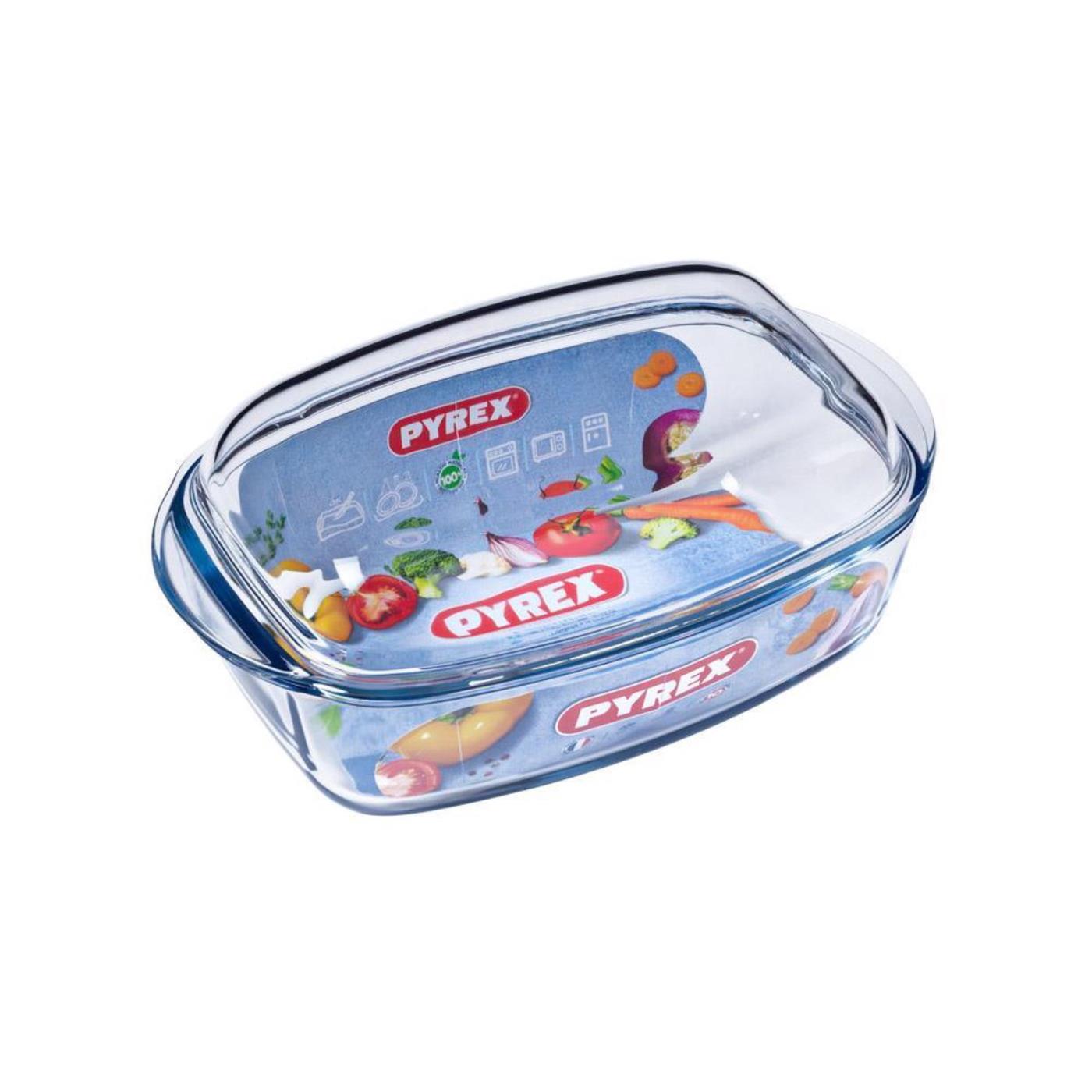 Pyrex Ovenschaal met deksel 33x20x143cm
