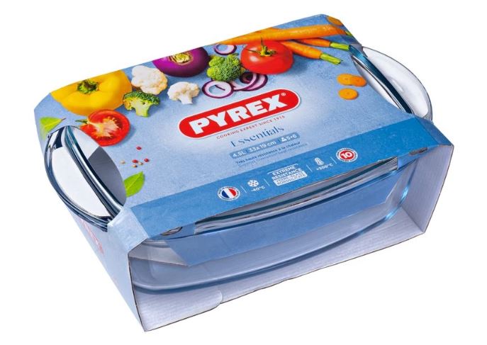 Pyrex Schaal met deksel 4,3+2,2L